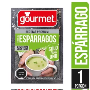 (C40) CREMA ESPARRAGOS SOLO PARA UNO GOURMET 15 GR X 10 U
