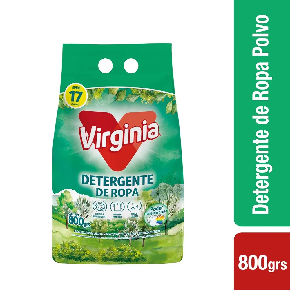 Detergente en Polvo Virginia ( 3 x 800 G )