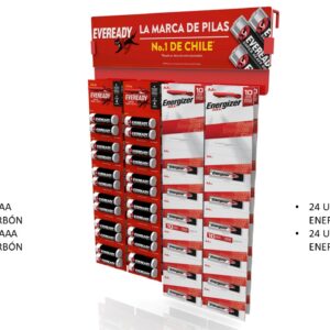 (EXHIBIDOR MEDIANO EVEREADY + ENERGIZER)