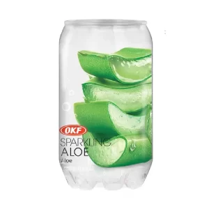(C24) AGUA C/GAS OKF ALOE 350ML X 4U.