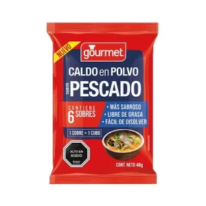 (C18) CALDO POLVO PESCADO GOURMET 48 GR X 6U