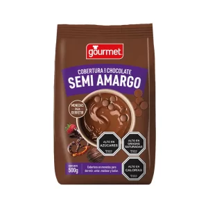 (C8) COBERTURA CHOC. SEMI AMARGO GOURMET 500GR X 1U.