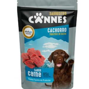 (C2) CANNES POUCH CACHORRO CARNE 1020GR X 12U
