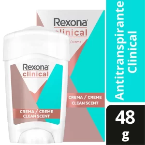 (C12) REXONA CLINIC WOMAN CLEAN CREMA 48 GR X 3U.
