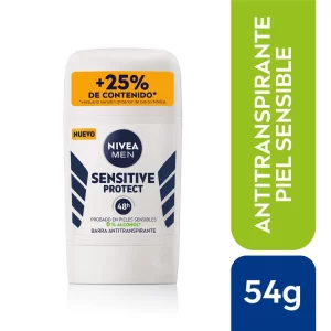 (C12) NIVEA MEN BARRA SENSITIVE PROTEC 54 GRS X 3U.