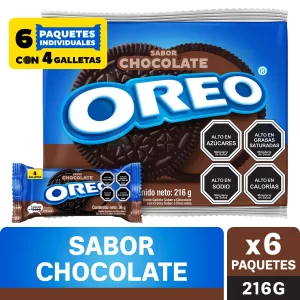 (C28) OREO SIX PACK CHOCOLATE 36GR. X 6U.