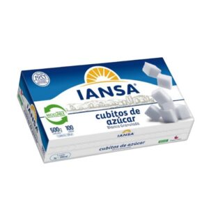 (C32) CUBO DE AZUCAR BLANCA IANSA 500 GR X 1U.