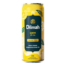 (C12) TE DILMAH LEMON BLACK LATA 330ML X 6U.