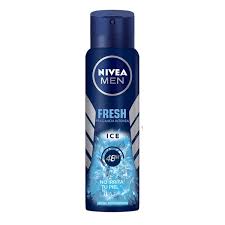 (C12) NIVEA MEN SPRAY FRESH ICE 150 ML X 3U.