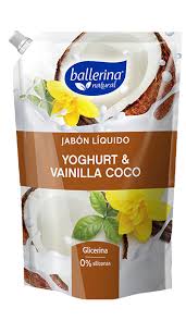(C12) JABON BALLERINA YOGHURT VAINILLA COCO 750 ML X 1U.