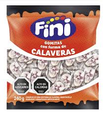 (C12) FINI GOMITAS CALAVERAS RELLENAS 90GR X 6U.