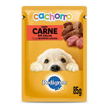 (C1) PEDIGREE CACHORRO CARNE EN SALSA 85 GR X 12U.