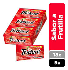 (C32) TRIDENT FRUTILLA 5S 8GR X 18U.