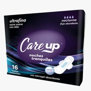 (C12) TOALLA HIGIENICA CARE UP FEMENINA NOCTURNA 1DP X 16T.