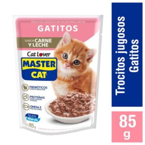 (C20) MASTER CAT SOB. GATITOS (CARN/LECHE) 85G X 5U.