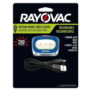 (C12) LINTERNA MANOS LIBRES RAYOVAC PILAS X 1U.