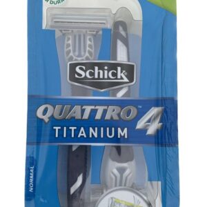 (C24) SCHICK QUATTRO 4 TITANIUM X 2U.