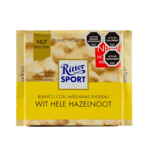 (C10) CHOCOLATE RITTER BCO. AVELLANAS 100 GR X 1U.