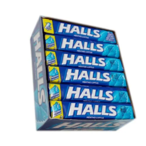 (C30) HALLS MENTHO LYPTUS (AZUL) X 12U.