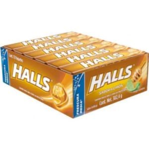 (C30) HALLS MIEL LIMON 25 GRS. X 12U.