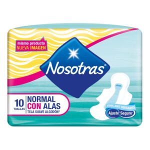 (C4) NOSOTRAS NORMAL C/ALAS TELA SUAVE 6DP X 10T.