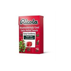CARAMELO RICOLA S/AZUCAR CRANBERRY 27.5GR X 5U.