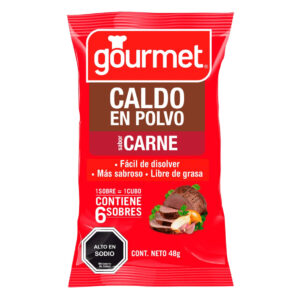 (C18) CALDO POLVO GOURMET CARNE 48 GR X 6U.