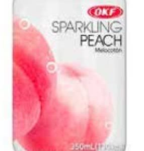 (C24) AGUA C/GAS OKF DURAZNO 350ML X 4U.
