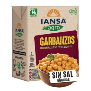 (C12) GARBANZOS TETRA IANSA 380 GR X 1U