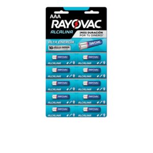 RAYOVAC ALCALINA AAA X 10 UNID.