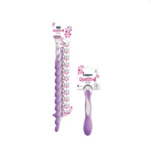 (C6) SCHICK QUATTRO WOMEN SENSIBLE X 10U.