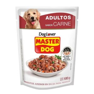 (C20) MASTER DOG SOB. ADULTO (CARNE) 100G X 5U.