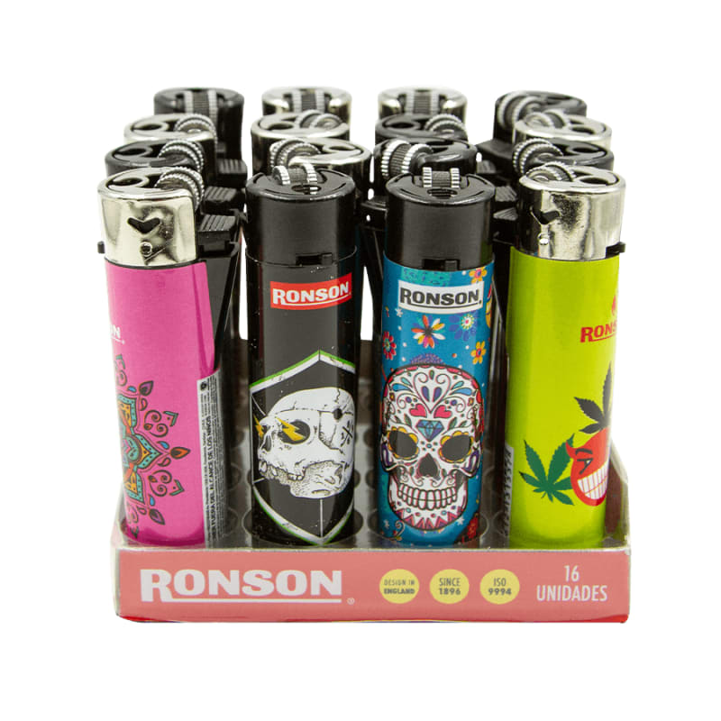 Encendedor Ronson Round 16 uds. Display