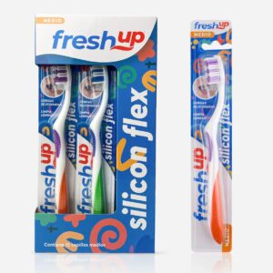 (C72) CEPILLO ADULTO FRESH UP MEDIO BLISTER (2U) X 12U.