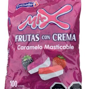 (C16) MAX FRUTAS C/ CREMA 4,3GR X 100U.