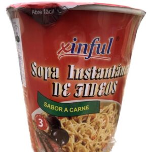 (C24) SOPA INSTANTANEA XINFUL CARNE 65 GR X 1U.