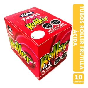 FINI TUBOS ROLLER FRUTILLA ACIDA 200GR X 10U