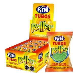FINI TUBOS ROLLER FRUTAS SURTIDAS ACIDAS 800GR X 40U