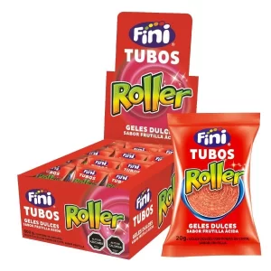 FINI TUBOS ROLLER FRUTILLA ACIDA 800GR X 40U