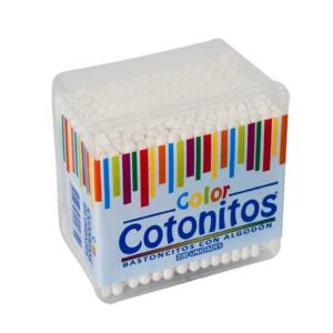 COTONITOS COLOR 200 BASTONES X 1U.