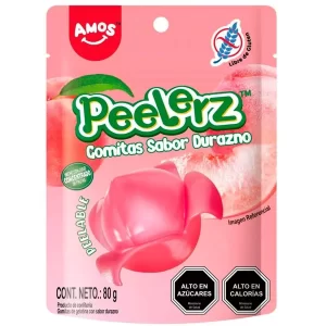 PEELERZ AMOS DURAZNO 80G X 6U.